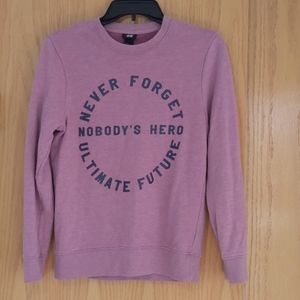 Rarely warn pink sweater